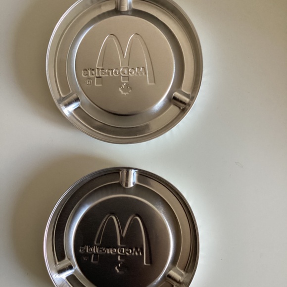 Vintage Aluminum McDonald’s Ashtrays x2 - Picture 4 of 6